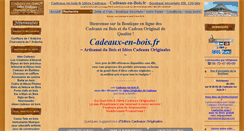 Desktop Screenshot of cadeaux-en-bois.fr