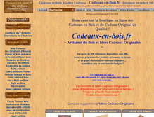 Tablet Screenshot of cadeaux-en-bois.fr